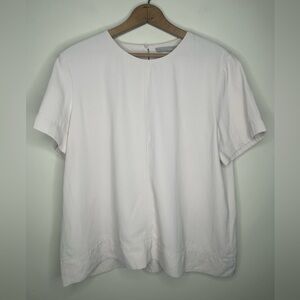 Everlane Blush Pale Pink Boxy Blouse Size 8 100% Triacetate